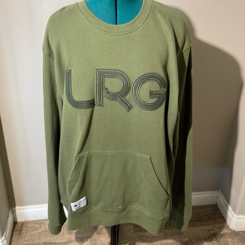 LRG x-Large pullover sweater with front pocket army green used once or twice